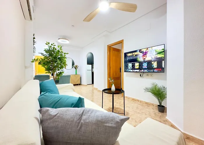 Playa Del Cura, 2 Min Zum Strand, Zentral, Kostenlos Parken Apartment Torrevieja